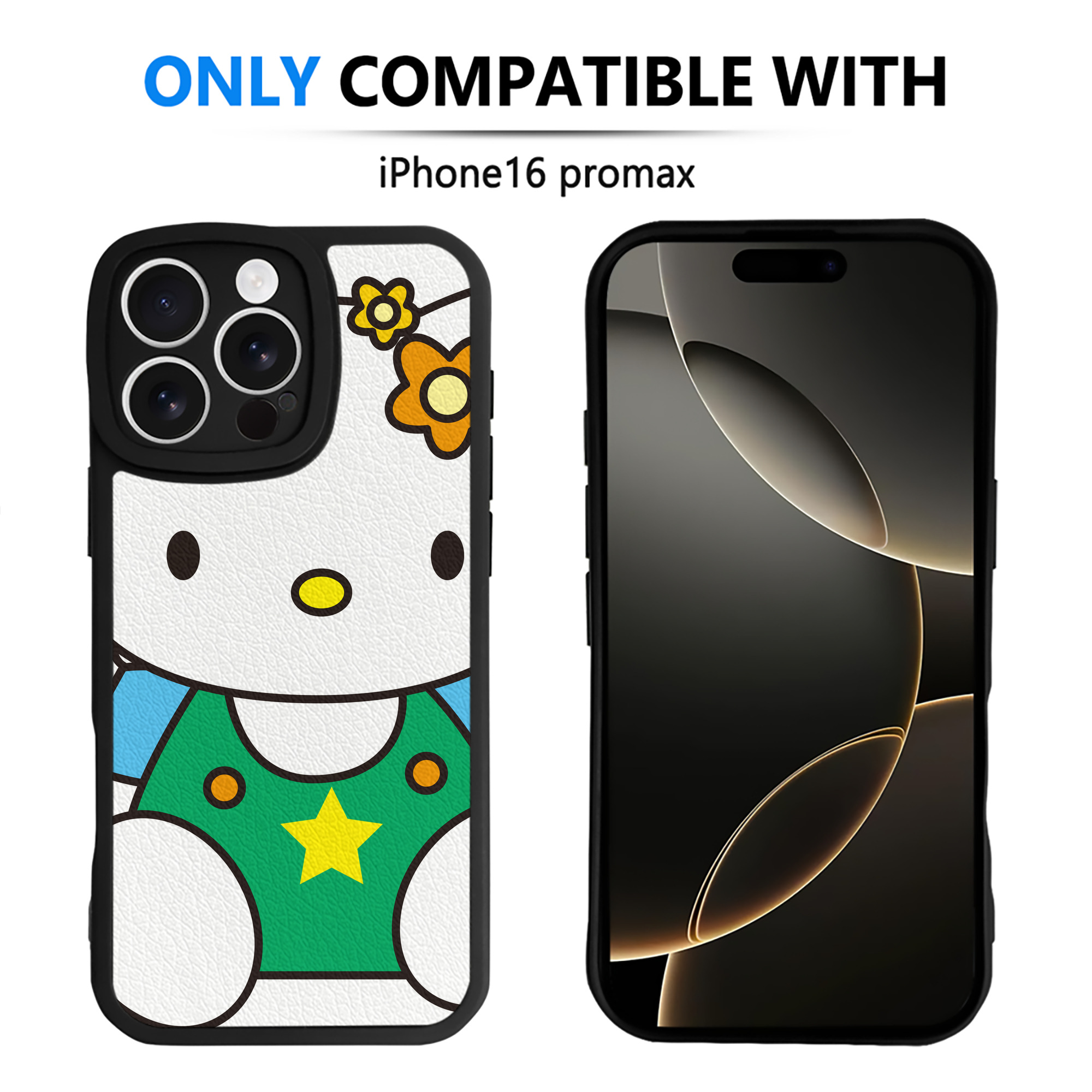 （画像用） Hello Kitty ハローキティ 【iPhone 16シリーズ対応】シリコンスマホケース（レザー調） 材質：シリコン